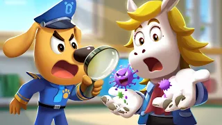 Wash Your Hands Before Eating | Good Habits for Kids | Kids Cartoon | Sheriff Labrador | BabyBus