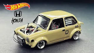 1970 Honda N600 Twin Turbo Hot Wheels Custom Diecast