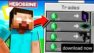 Minecraft but herobrine trade op items mod for minecraft pe