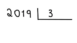 DIVISÃO: 2019 dividido por 3