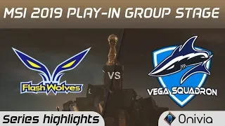 FW vs VEG Highlights Game 1 MSI 2019 Play in Knockout Stage Flash Wolves vs Vega Squadron by Onivia