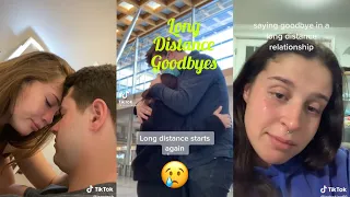 Long distance couples saying goodbye |LDR😢 |TikTok couples