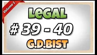 # 39 - 40 | 105 wpm | Legal | G.D.Bist | Volume 1