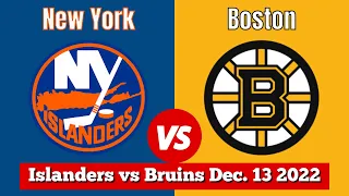 New York Islanders vs Boston Bruins | Live NHL Play by Play & Chat