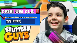 CRIEI UM CLÃ no STUMBLE GUYS + 200 COROAS - Piero Start Games