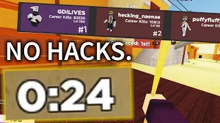 ARSENAL 24 SECOND SPEEDRUN, WORLD RECORD | ROBLOX