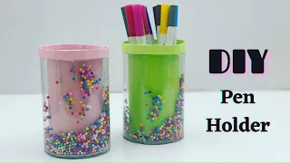 DIY EASY AND CUTE HOMEMADE PEN HOLDER /  Paper Pencil Stand / SCHOOL Supplies / Paper Pen Stand