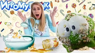 Время купаться! Чумазый АМ-НЯМ принимает ванну! Игра Мультик.