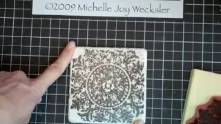 Something Else:  Stamped Tile Coasters