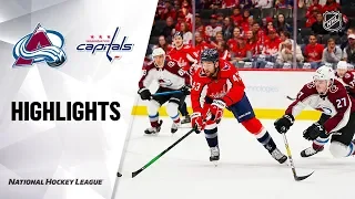 NHL Highlights | Avalanche @ Capitals 10/14/19