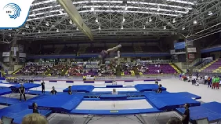 Teona JANJGAVA & Ana ODISHVILI (GEO) - 2016 Trampoline Synchro Europeans, final