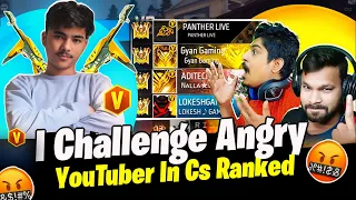 i challenge Angry Youtuber Prank On indian Youtuber Gone Wrong - Garena free fire