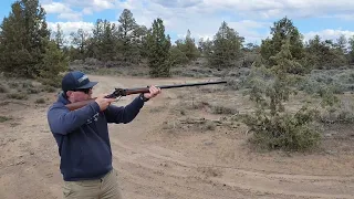 First time shooting .45-70 Sharps Rifle! #PedersoliSharps #BuffaloRifle #FathersDay2022