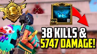 38 KILLS SOLO VS SQUAD WITH 5000+ DAMAGE! | PUBG MOBILE