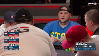 Rigby Takes a Shot at Knocking Out Two Players from the WSOP Main Event