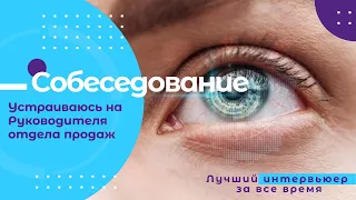 Лучший интервьюер за все время! Новое собеседование на должность Руководителя отдела продаж.