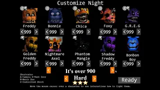 FNAF ultimate edition all 999 mode complete!