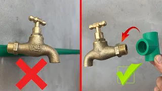 why didn't I know this before! simple idea to connect metal water lock to pvc and prc without thread