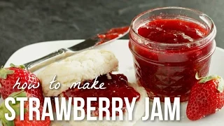 How to Make Strawberry Jam!! Homemade Small Batch Preserves Recipe