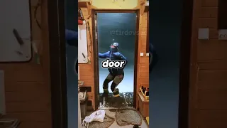 Poor girl cant handle a door