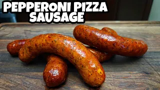 Pepperoni Pizza Sausage - Homemade Sausage Recipe - Smokin' Joe's Pit BBQ