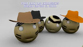 Animaciones de antes y ahora del canal - Countryballs 3D