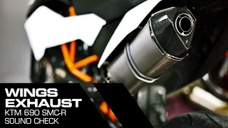 KTM 690 SMC R - WINGS Exhaust Sound check