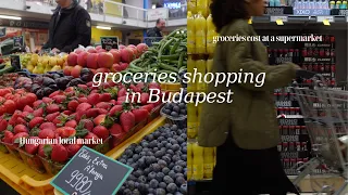 groceries shopping in Hungary | groceries cost in Budapest | Hungarian local market