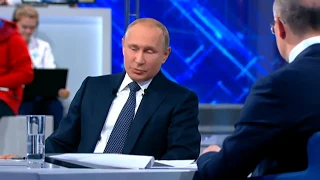 В.Путин прямая линия 2018, налоги: дифференцированая шкала это нецелесообразно