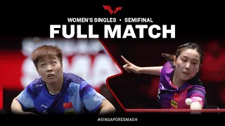 FULL MATCH | QIAN Tianyi vs ZHANG Rui | WS SF | #SingaporeSmash 2023