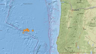 Multiple earthquakes off the Oregon coast