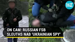 'Ukrainian Spy' in Russia walks on road; Watch how FSB sleuths nab him in dramatic operation