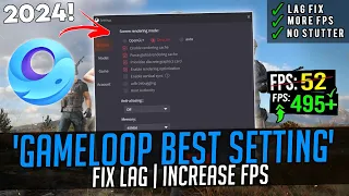 Gameloop Best Settings For Low End PC 2024 | Gameloop Emulator Lag Fix & FPS Boost