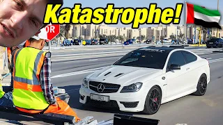 Mit dem Unfall-AMG zur Klimakonferenz in Dubai