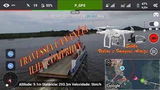 Travessia de Cananeia para Ilha Comprida com Phantom 3 litchi