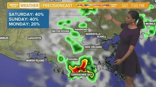 Hot and humid today with scattered showers
