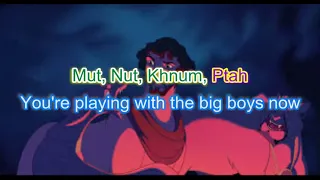 Prince of Egypt - Playing with the Big Boys Karaoke Version