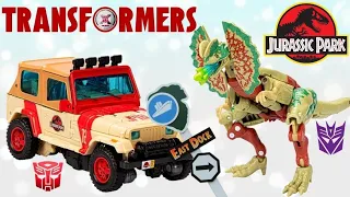 Transformers X Jurassic Park Crossover Dilophocon & Autobot JP12 - #jurassicpark30thanniversary