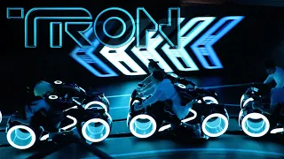 [HD] Amazing TRON Roller Coaster Front Row - Shanghai Disneyland