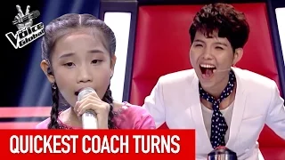 The Voice Kids | QUICKEST COACH TURNS [PART 2]