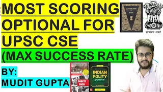 Most Scoring Optional Subject for UPSC CSE | Optional With Highest Success Rate | By Mudit Gupta