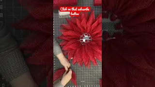 How to Make a Poinsettia Wreath | How to Make a Flower Wreath | #shorts #julieswreathboutique