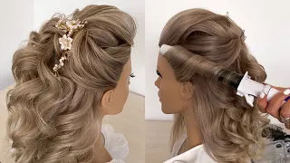 Half up hairstyle. Hairstyle tutorial