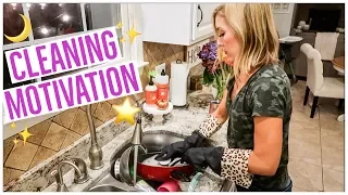 CLEAN WITH ME AFTER DARK ⭐️ | CLEANING MOTIVATION AFTER A LONG DAY! ✨💪🏼✨ | Brianna K