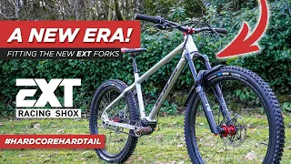 Fitting the EXT ERA forks to my HARDCORE HARDTAIL and Test Shredding! ⚔