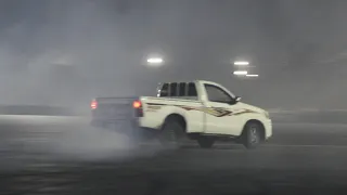 A Saudi Arabian Drift TOYOTA HILUX استعراض تعوب على الهلي | رندل