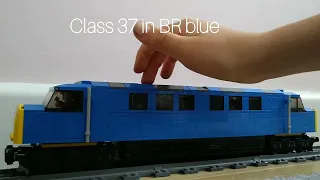 MOC showcase: Lego class 37 BR blue