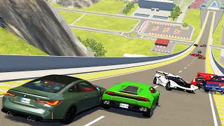 Big Ramp Jumps with Expensive Cars #6 - BeamNG Drive Crashes | DestructionNation