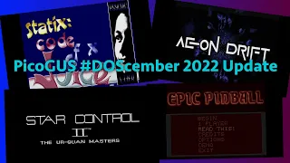 PicoGUS #DOScember 2022 update - first signs of DMA!