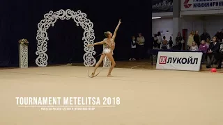 Павленко Полина Н.Новгород (2006) Обруч Rhythmic Gymnastics Tournament Metelitsa 2018
